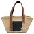 LOEWE Ghibli Soot Sprites Basket Small Bag Raffia Beige Argento Auth BA13934SM - vista 13