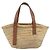 LOEWE Ghibli Soot Sprites Basket Small Bag Raffia Beige Argento Auth BA13934SM - vista 2