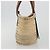 LOEWE Ghibli Soot Sprites Basket Small Bag Raffia Beige Argento Auth BA13934SM - vista 3