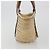 LOEWE Ghibli Soot Sprites Basket Small Bag Raffia Beige Argento Auth BA13934SM - vista 4