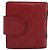 CHANEL Matelassé Long Wallet Lammfell Rot Silber CC Auth bs36032 - Ansicht 2