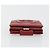CHANEL Matelassé Long Wallet Lammfell Rot Silber CC Auth bs36032 - Ansicht 3