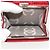 CHANEL Matelassé Long Wallet Lammfell Rot Silber CC Auth bs36032 - Ansicht 8