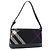 Borsa a tracolla BURBERRY Nova Check in tela nero argento Auth 191335V