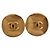 Orecchini CHANEL COCO Mark in metallo color oro CC Auth 191417 - vista 2