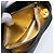 Borsa a mano Salvatore Ferragamo in raso nero e oro Auth 190618 D'oro - vista 21