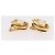 Orecchini CHANEL Perla Metallo Oro Bianco CC Auth 186929 D'oro - vista 11