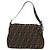 FENDI Zucca Canvas Mamma Baguette Shoulder Bag Marrone Nero Autentica BA13813V - vista 2