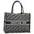 Borsa a mano 2way Christian Dior Trotter Canvas Oblique Book Navy Auth 190866A Blu navy