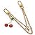 Charm per borsa LOUIS VUITTON LVxTM Bag Chain Cherry Bag Charm metallo Oro M02598 Auth 189656SAM