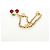 Charm per borsa LOUIS VUITTON LVxTM Bag Chain Cherry Bag Charm metallo Oro M02598 Auth 189656SAM - vista 17