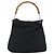 Borsa GUCCI Bamboo in tela nera argento 001 1553 Auth ka5114 Nero - vista 13