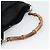 Borsa GUCCI Bamboo in tela nera argento 001 1553 Auth ka5114 Nero - vista 7