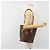 Céline Bolsa Tote CELINE Macadam em PVC e couro marrom com detalhes dourados Auth BA13920 - vista 25