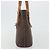 Céline Bolsa Tote CELINE Macadam em PVC e couro marrom com detalhes dourados Auth BA13920 - vista 3