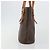 Céline Bolsa Tote CELINE Macadam em PVC e couro marrom com detalhes dourados Auth BA13920 - vista 4