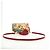 Borsa Salvatore Ferragamo Gancini in tela 2way Rosso Oro Auth 190024SAM D'oro - vista 8