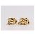 Orecchini CHANEL COCO Mark in metallo color oro CC Auth 189389 - vista 12