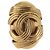 Orecchini CHANEL COCO Mark in metallo color oro CC Auth 189389 - vista 3