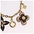 LOUIS VUITTON Monogram Bijoux Sac Chainne Charm per borsa Gold M63086 LV Auth 190451M Rosa Monogramma - vista 3