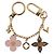 LOUIS VUITTON Monogram Bijoux Sac Chainne Charm per borsa Gold M63086 LV Auth 190451M Rosa Monogramma - vista 7