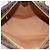 Céline Borsa CELINE Macadam Canvas PVC Pelle Marrone Oro Auth mr2662 D'oro - vista 10