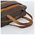 Céline Borsa CELINE Macadam Canvas PVC Pelle Marrone Oro Auth mr2662 D'oro - vista 7
