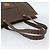 Céline CELINE Macadam Canvas Tote Bag PVC Leder Braun Gold Auth 190411 Golden - Ansicht 7