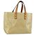 LOUIS VUITTON Monogram Vernis Reade PM Hand Bag Beige M91144 LV Auth BA13915