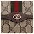 Pochette GUCCI GG Supreme Web Sherry Line PVC Beige Oro Auth BA13871 D'oro - vista 17