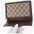 Pochette GUCCI GG Supreme Web Sherry Line PVC Beige Oro Auth BA13871 D'oro - vista 8