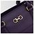 Borsa Salvatore Ferragamo Gancini in Pelle 2way Viola Oro Auth ka5151A D'oro Porpora - vista 18