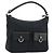 Borsa a Spalla GUCCI GG Canvas Abbey Nera Argento Silver Silver 153025 Auth 186646SAV Nero