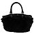Borsa a spalla Vanessa Bruno in pelliccia nera Nero