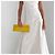 Nancy Gonzalez Clutch in coccodrillo giallo - vista 2