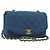 CHANEL Matelasse Chain Shoulder Bag Canvas Blue Gold CC Auth 191469SM D'oro