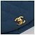 CHANEL Matelasse Chain Shoulder Bag Canvas Blue Gold CC Auth 191469SM D'oro - vista 19
