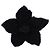Spilla Camélia in maglia nera Chanel Nero