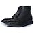 Thom Browne, botas wingtip en piel granulada negra Negro