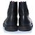 Thom Browne, botas wingtip en piel granulada negra Negro - vista 3