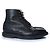 Thom Browne, botas wingtip en piel granulada negra Negro - vista 4