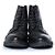Thom Browne, botas wingtip en piel granulada negra Negro - vista 5