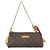 Clutch Eva in tela Monogram Louis Vuitton Marrone - vista 3