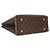 Louis Vuitton Tote aus rotem Monogram Canvas mit Blumenmuster Braun - Ansicht 6