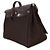 Hermès Chocolat Toile Officier Vache Hunter Herbag Zip Cabine Bag PHW Marrone - vista 3