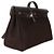 Hermès Chocolat Toile Officier Vache Hunter Herbag Zip Cabine Bag PHW Marrone - vista 4