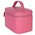 Vanity Chanel Beauty Case Large in Caviar Trapuntato Rosa con Manico Superiore - vista 3