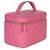 Vanity Chanel Beauty Case Large in Caviar Trapuntato Rosa con Manico Superiore - vista 4