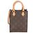Louis Vuitton Monogram Canvas Petit Sac Plat Marrone