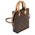 Louis Vuitton Monogram Canvas Petit Sac Plat Marrone - vista 4